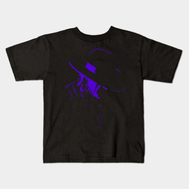 Undertaker Deadman Purple Kids T-Shirt by portraiteam